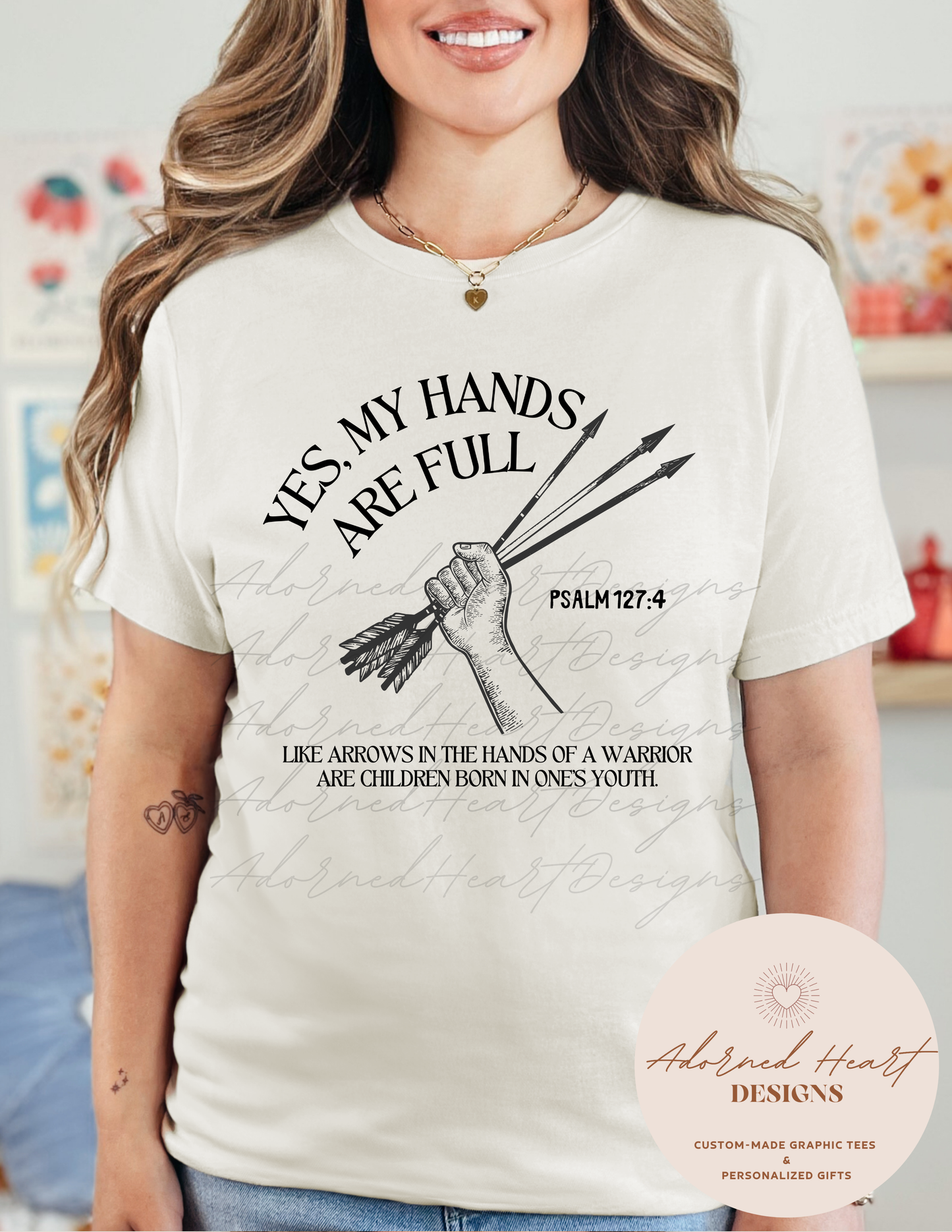 Yes, My Hands Are Full T-Shirt (Front Image Only)