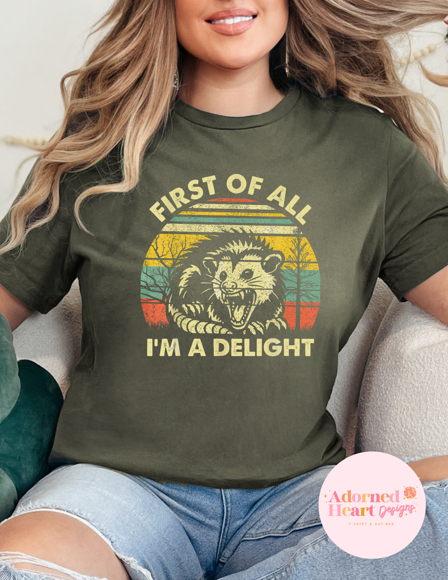 First Of All I'm A Delight Opossum Unisex T-Shirt