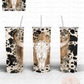 Western Cow Skull 20 oz Tumbler