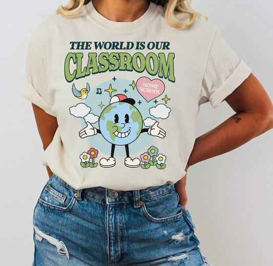The World is our Classroom Adult T-Shirt