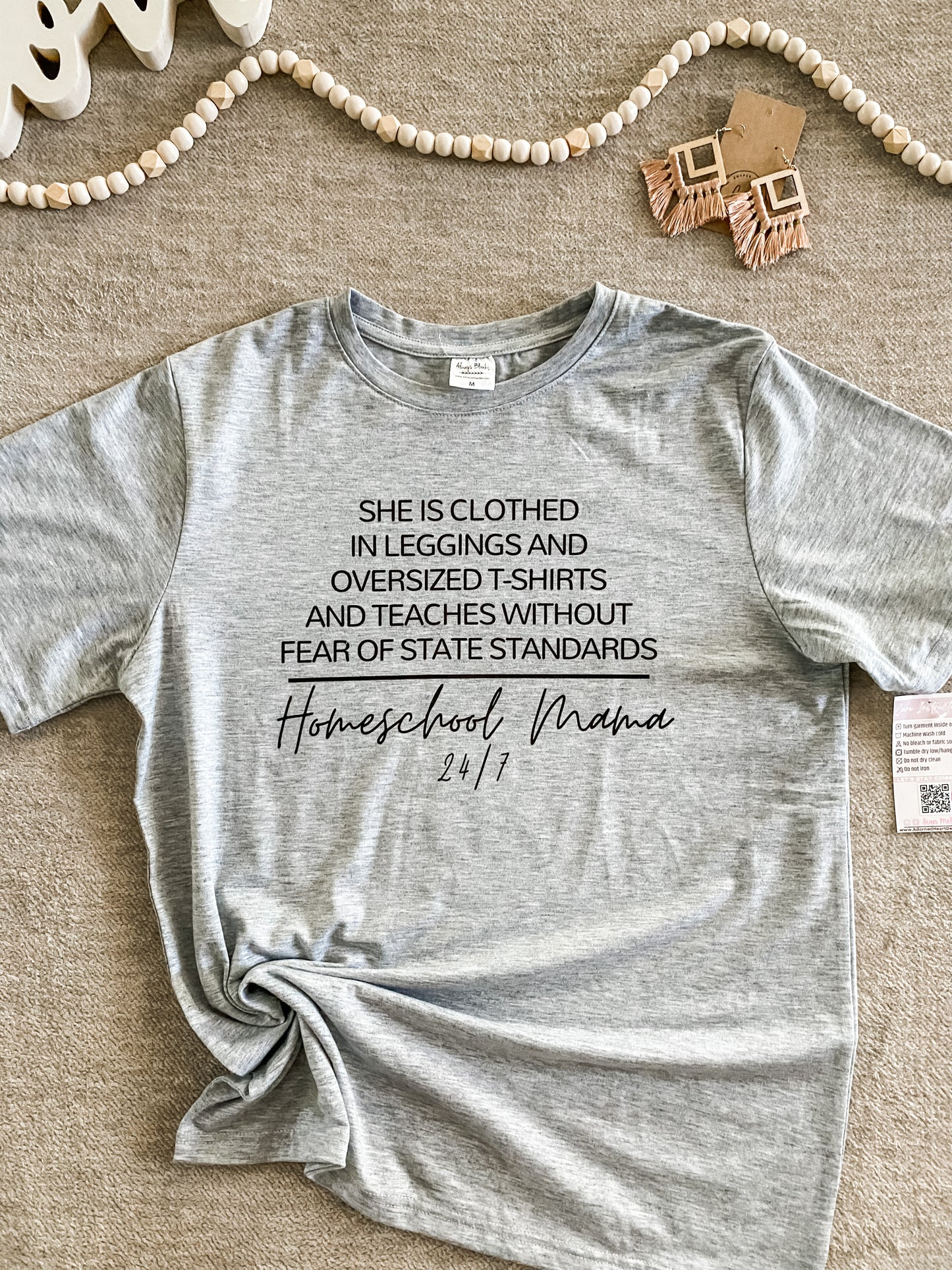 She is Clothed Homeschool T-Shirt